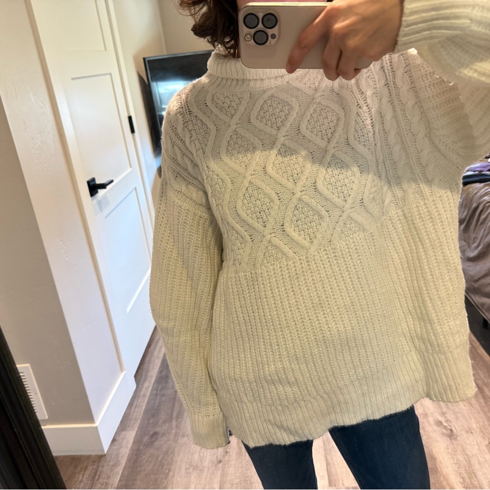 Target White Turtleneck Sweater